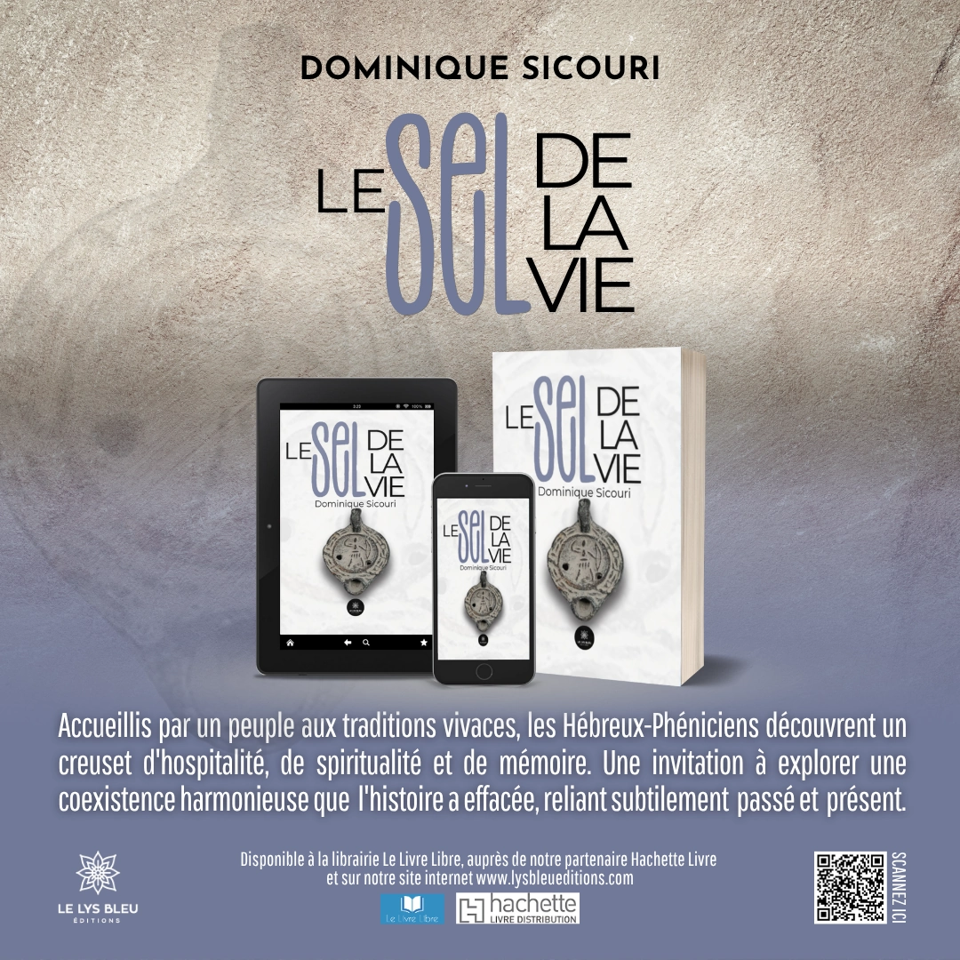 Visuel de promotion du livre Le sel de la vie de Dominique Sicouri