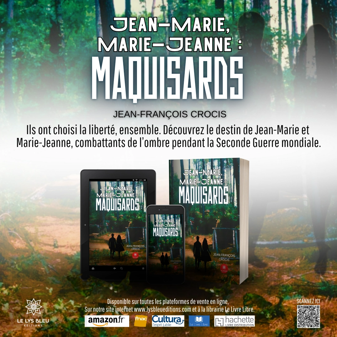 Visuel de promotion du livre Jean-Marie, Marie-Jeanne : Maquisards de Jean-François Crocis