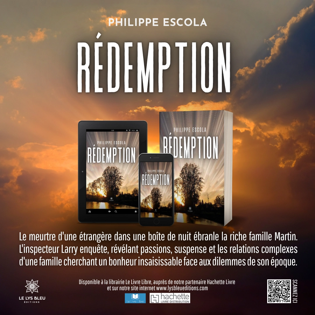 Visuel de promotion du livre Rédemption de Philippe Escola
