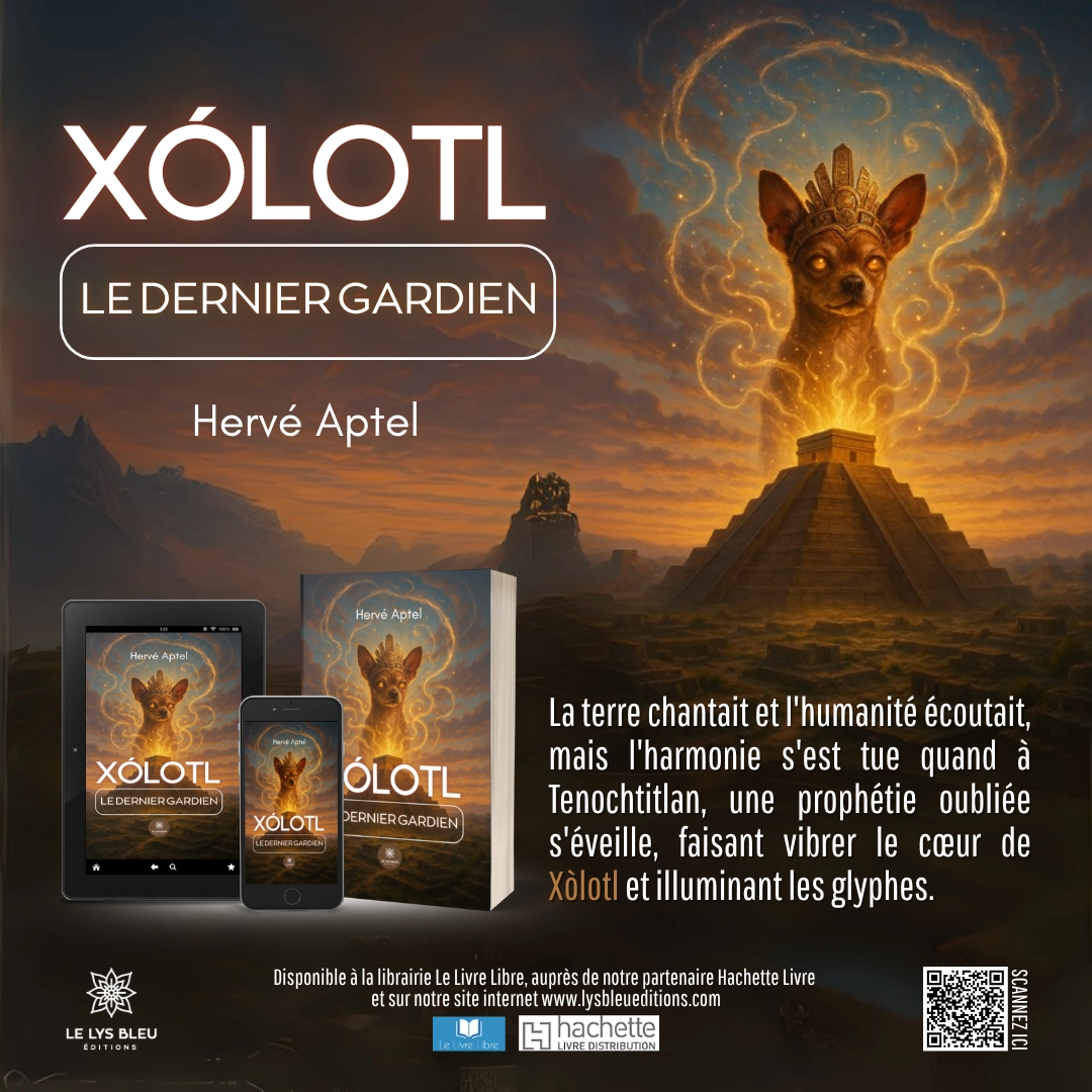 Visuel de promotion du livre Xólotl, le dernier gardien de Hervé Aptel